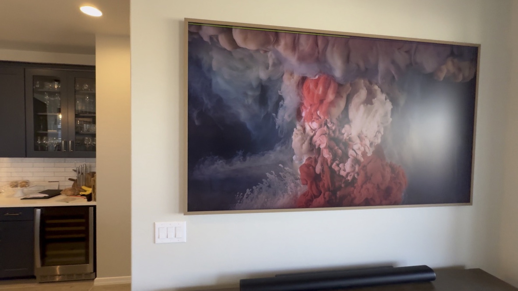 Art TV with soundbar