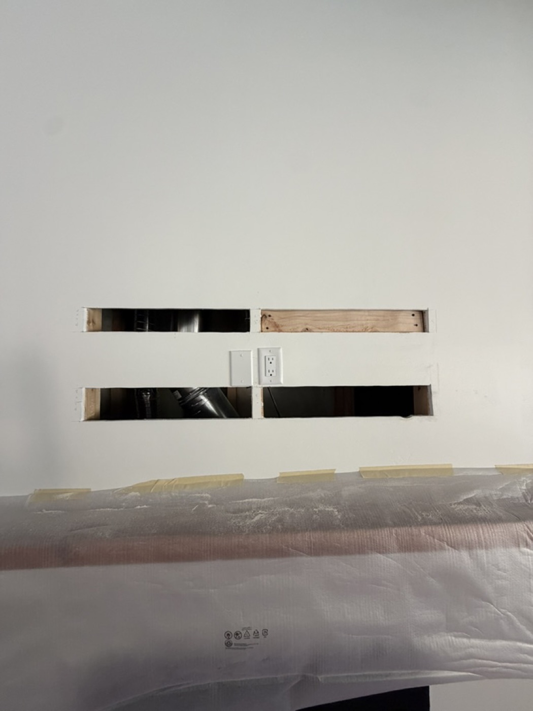 Stud bridging was added to support the MantelMount weight requirements.