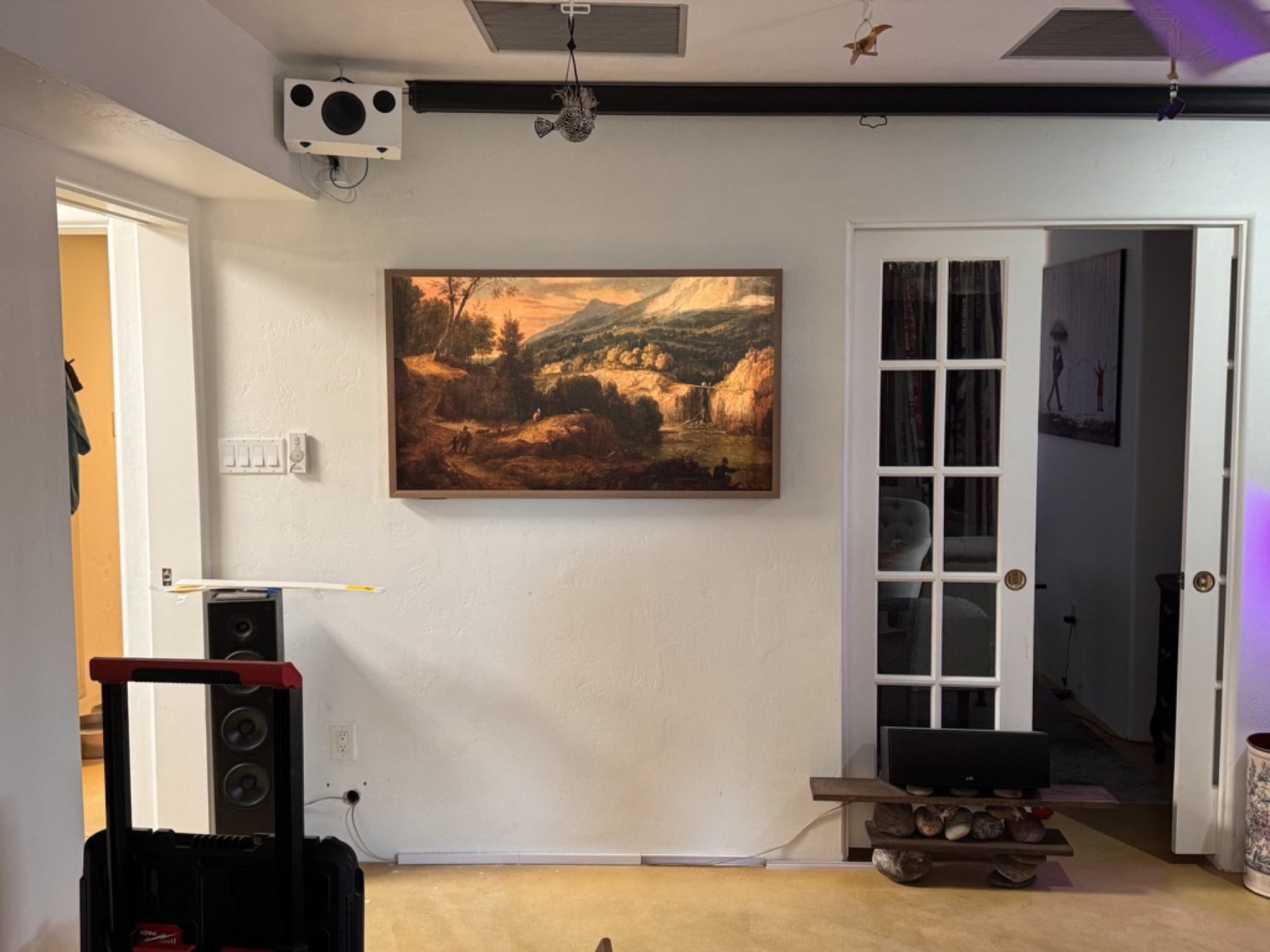 Frame TV with classic artwork